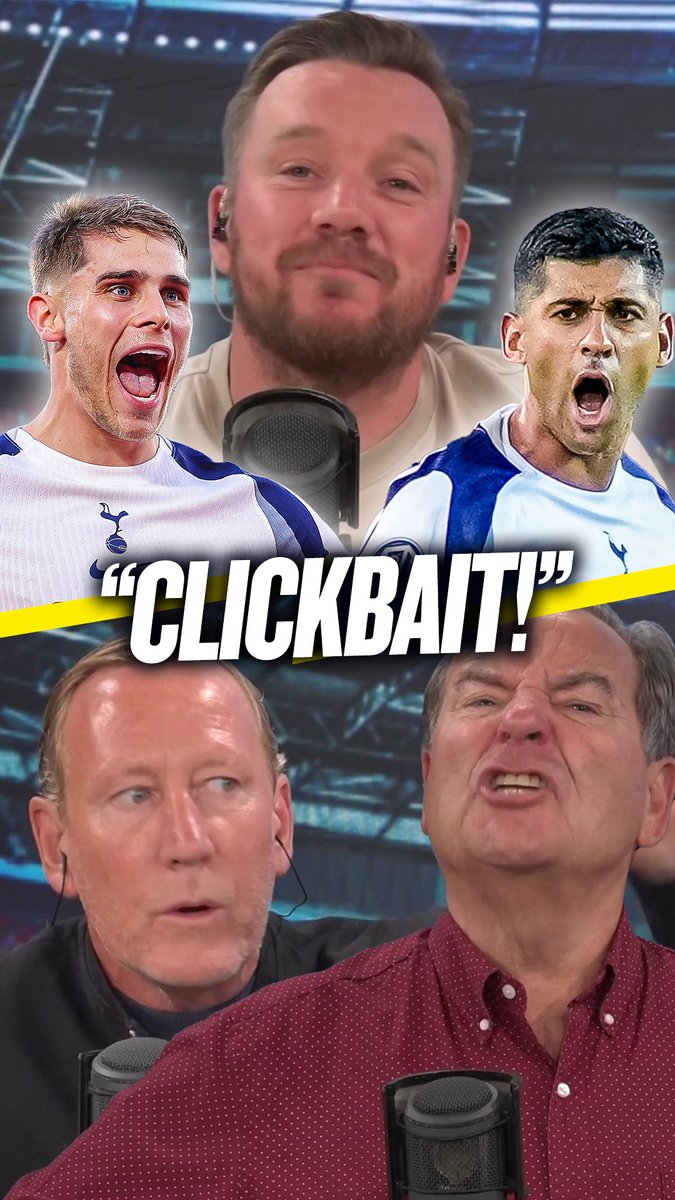 ❌ Jeff: "Probably not even the best partnership in North London!" 🎣 Ray: "A little bit of clickbait... Jamie's good at what he does!" Stelling and Parlour rubbish O'Hara's claim that #THFC have the world's best CB partnership in Van de Ven and Romero! 🗑️