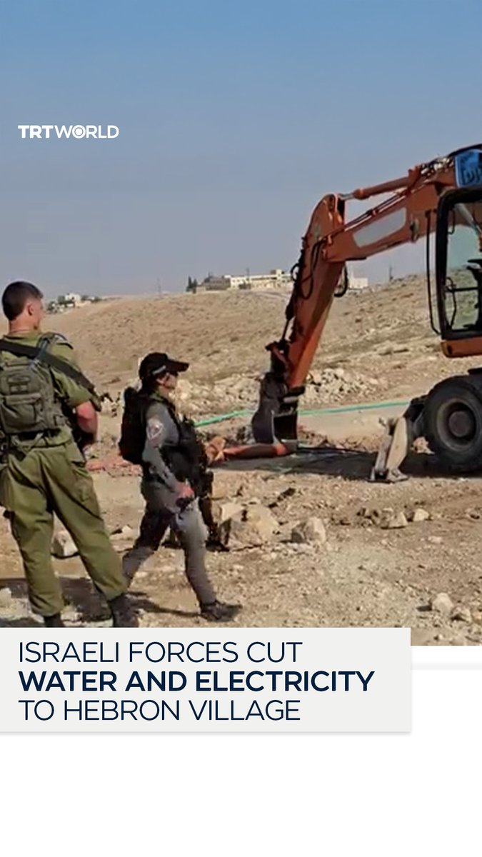 Israeli occupation forces, alongside illegal Jewish settlers, cut essential services to Umm al Khair, in Hebron, in the occupied West Bank. More than 300 Palestinian villagers are now without water and electricity