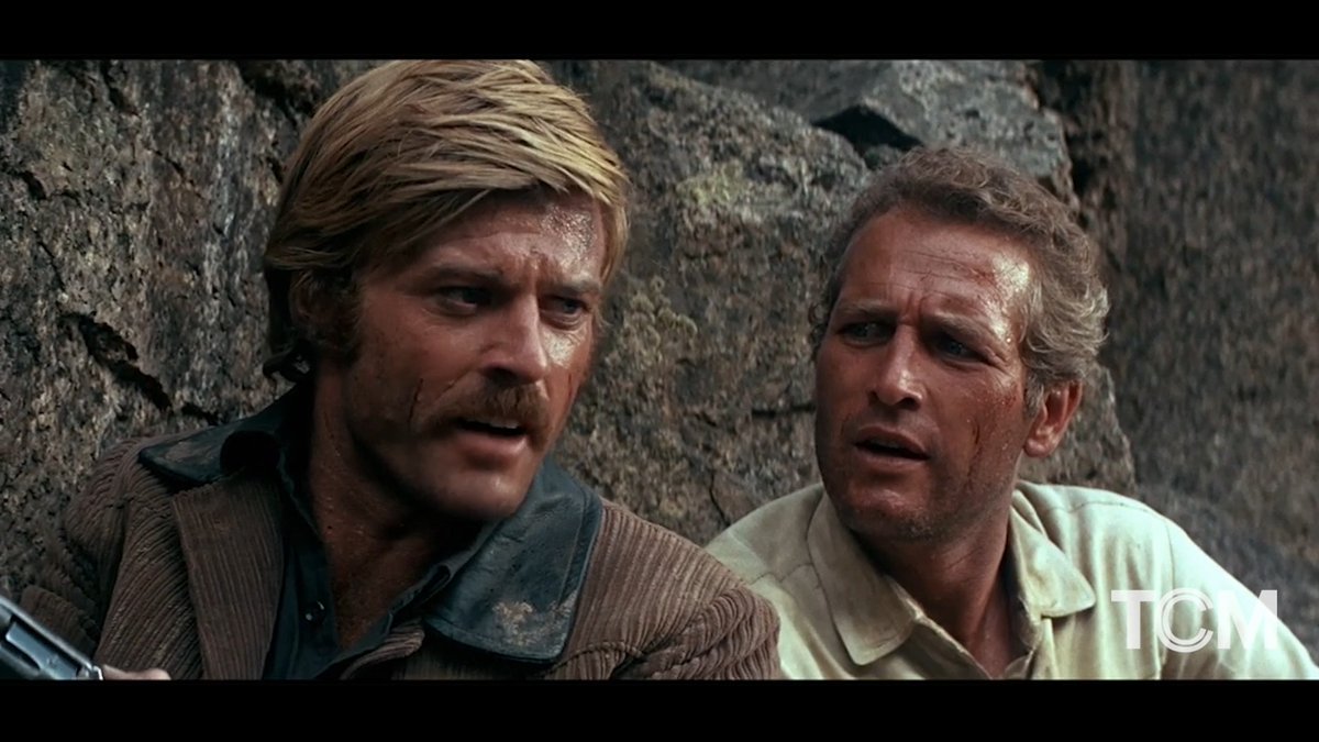 Robert Redford (1936-2025). A famous scene from Butch Cassidy &amp; The Sundance Kid.