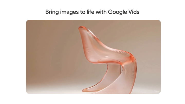 With Veo 3’s new image to video feature, you can transform a photo into an 8-second video with sound. Just create a prompt describing how you want your image to move, then watch it come to life. Try it in Google Vids today at