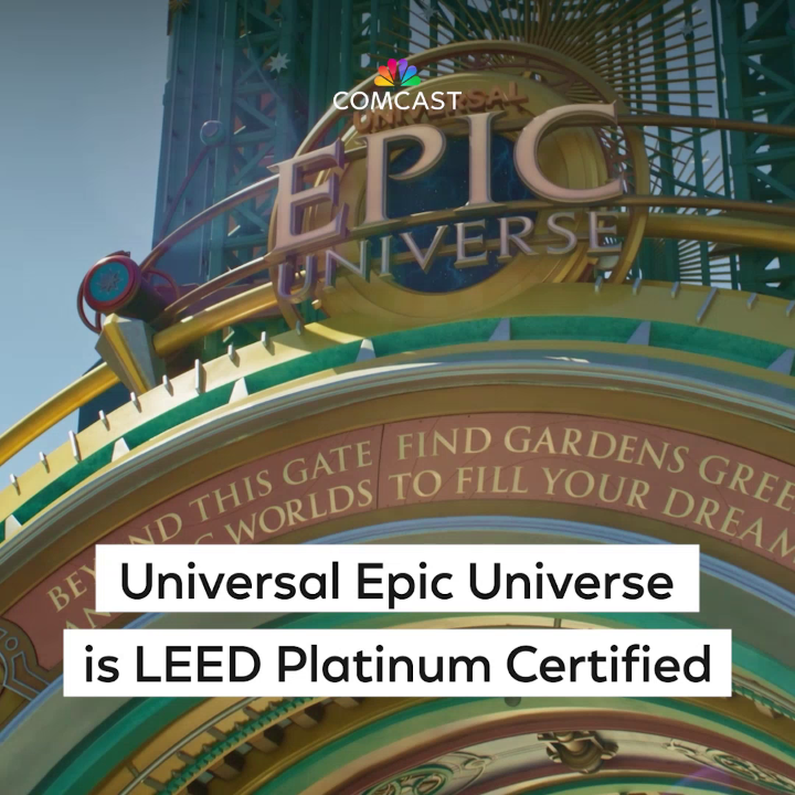 Universal Epic Universe is the first LEED Platinum theme park in the U.S. From thoughtfully integrated green spaces to an electric bus fleet, learn more about the innovative sustainability features designed seamlessly into the theme park: