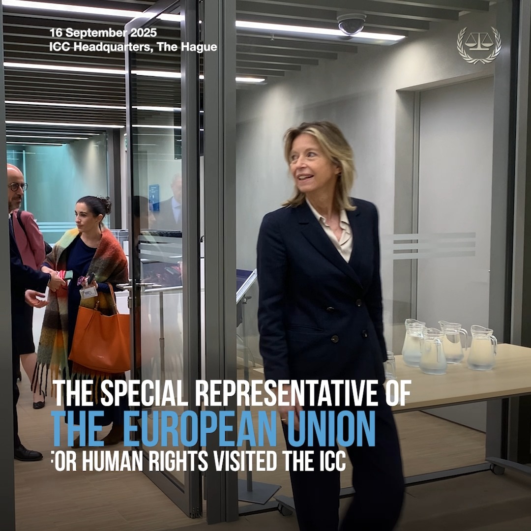 🎥 #EU Special Representative for Human Rights Kajsa Ollongren Kajsa Ollongren visited the #ICC. European External Action Service - EEAS 🇪🇺 #BuildingSupport