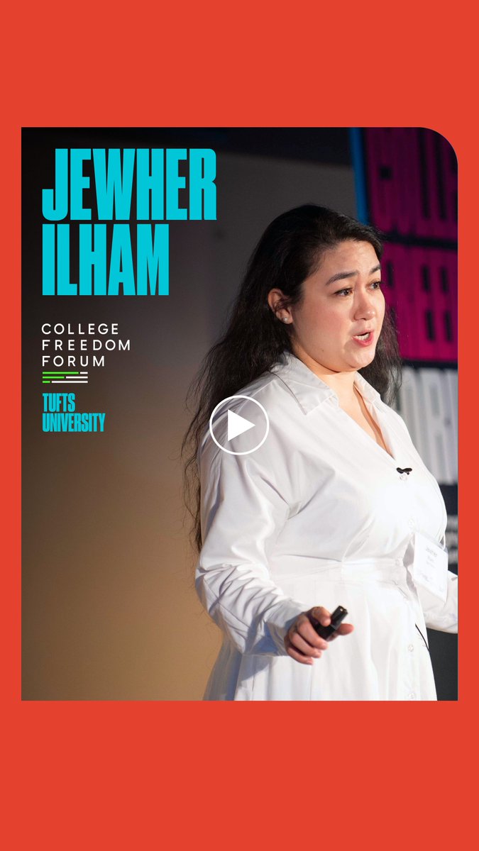 At the 2025 College Freedom Forum at Tufts University, Uyghur rights advocate and author Jewher.Ilham sheds light on the complicity of global fashion brands in Uyghur forced labor. As the daughter of imprisoned economist Ilham Tohti, she calls for international accountability and inspires students to take action in the fight for human rights.