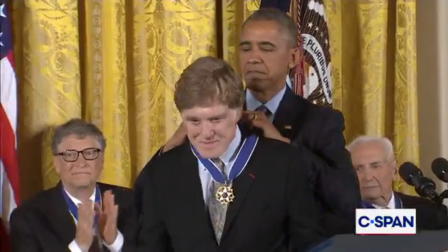 From 2016, Robert Redford receives the Presidential Medal of Freedom. "His art and activism continue to shape our Nation's cultural heritage, inspiring millions to laugh, cry, think, and change." Find more of his C-SPAN appearances here: RIP.