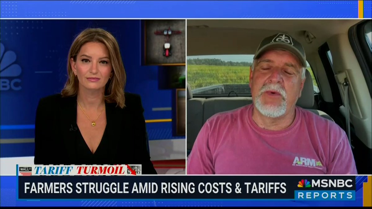 Arkansas farmer: We've got a real disaster with this tariff deal. We produce 40% more agricultural products in this country than we can consume domestically. 1 in every 4 rows of soybeans has to go abroad. China is the largest importer of soybeans in the world. For the first time in 20 years, China's bought zero soybeans and zero new crop corn out of this country. We went from $12 billion to zero.