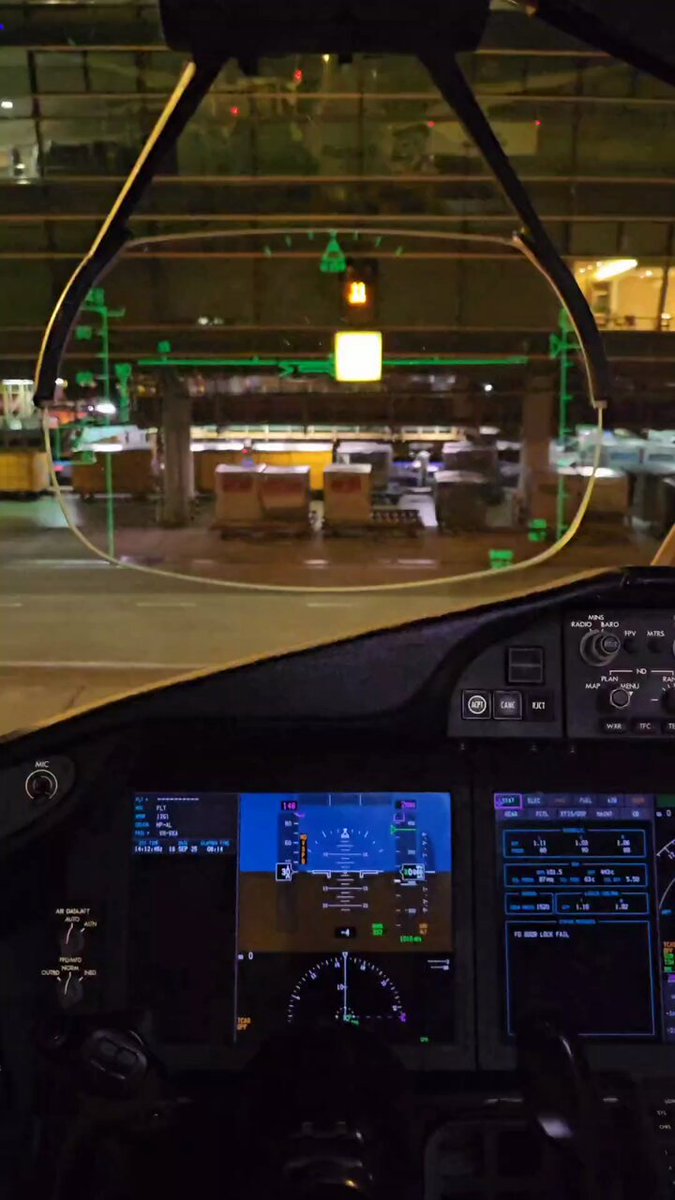 HUD on the Boeing 787 projects flight data, speed, altitude, attitude onto a transparent screen in the pilot’s line of sight. It enhances situational awareness, especially during low visibility approaches.