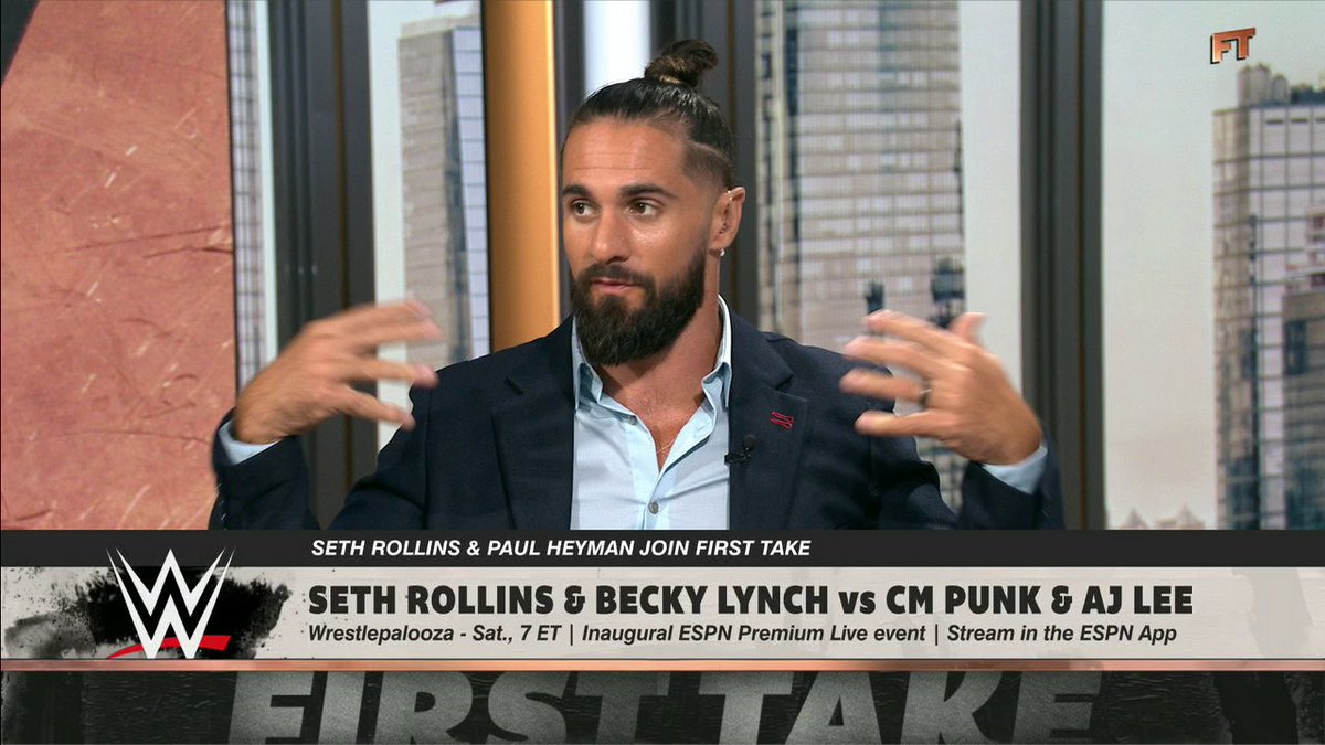 "When I put the robe on the shelf for the very last time, I will be on the Mount Rushmore of this industry no question about it." —Seth Rollins on what he brings to the table 👀