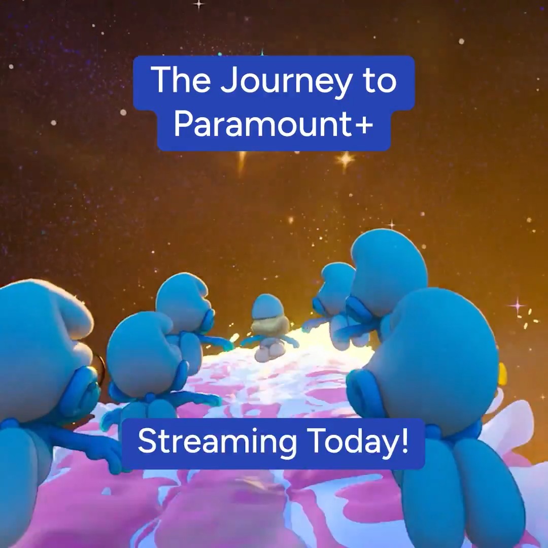 The Smurfs know how to travel in style. #SmurfsMovie is now streaming on Paramount+!