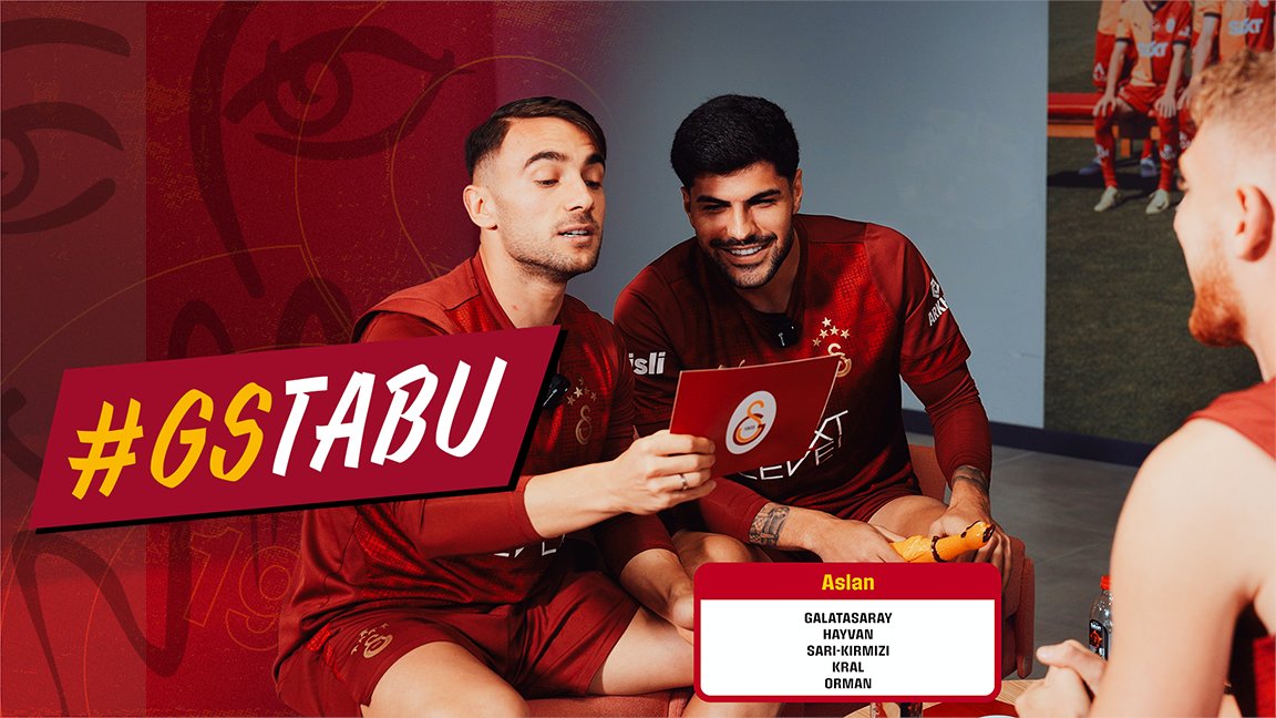🎥 #GSTabu | Yunus Akgün &amp; Metehan Baltacı 🆚 Eren Elmalı &amp; Uğurcan Çakır Futbolcularımızın Tabu oyunundaki eğlenceli anları şimdi Galatasaray YouTube Katıl Sarı-Kırmızı Paket’te 𝐘𝐀𝐘𝐈𝐍𝐃𝐀! 💛❤️ ▶️ Tamamını izlemek için 👇