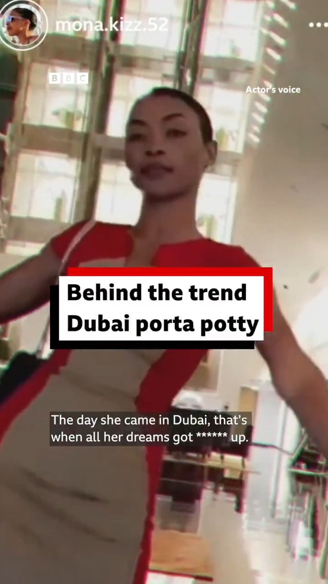 🇦🇪 When the mysterious death of a 23-year-old Ugandan in Dubai goes viral, she becomes the face of the disturbing #DubaiPortaPotty. #BBCAfricaEye investigates, and finds that behind the rumours lies an even darker reality. 🎥 Watch the documentary: