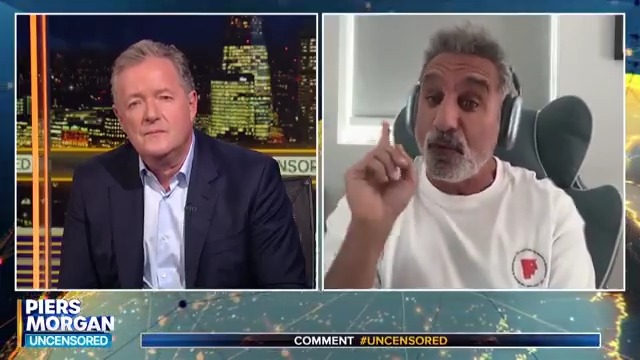 "I'm sure if YOU died Piers Morgan, people would be celebrating." Bassem Youssef points out how insensitive comments and revelry come from both sides. Watch more 👇 📺 Piers Morgan | @byoussef