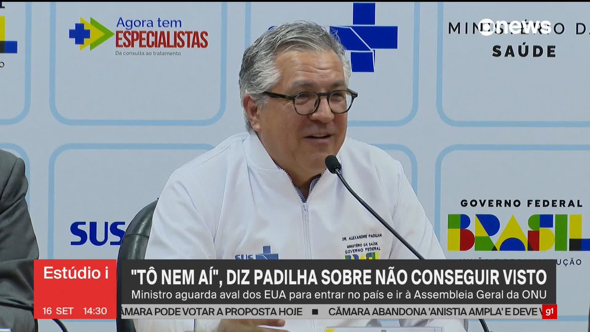 LAPADA ÉPICA! O ministro Alexandre Padilha afirmou que não está nem aí pra possível proibição do visto dele. Segundo o ministro, quem quer muito isso é quem quer ir pra lá trair a pátria!