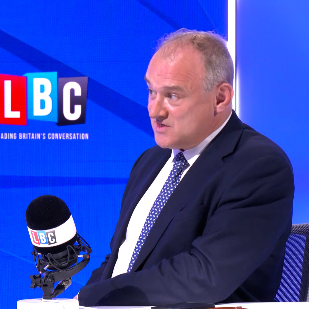 'They say there's a genocide, and I say it with them.' Lib Dem leader Ed Davey says there is a genocide in Gaza, and Donald Trump is 'choosing not to stop it'.