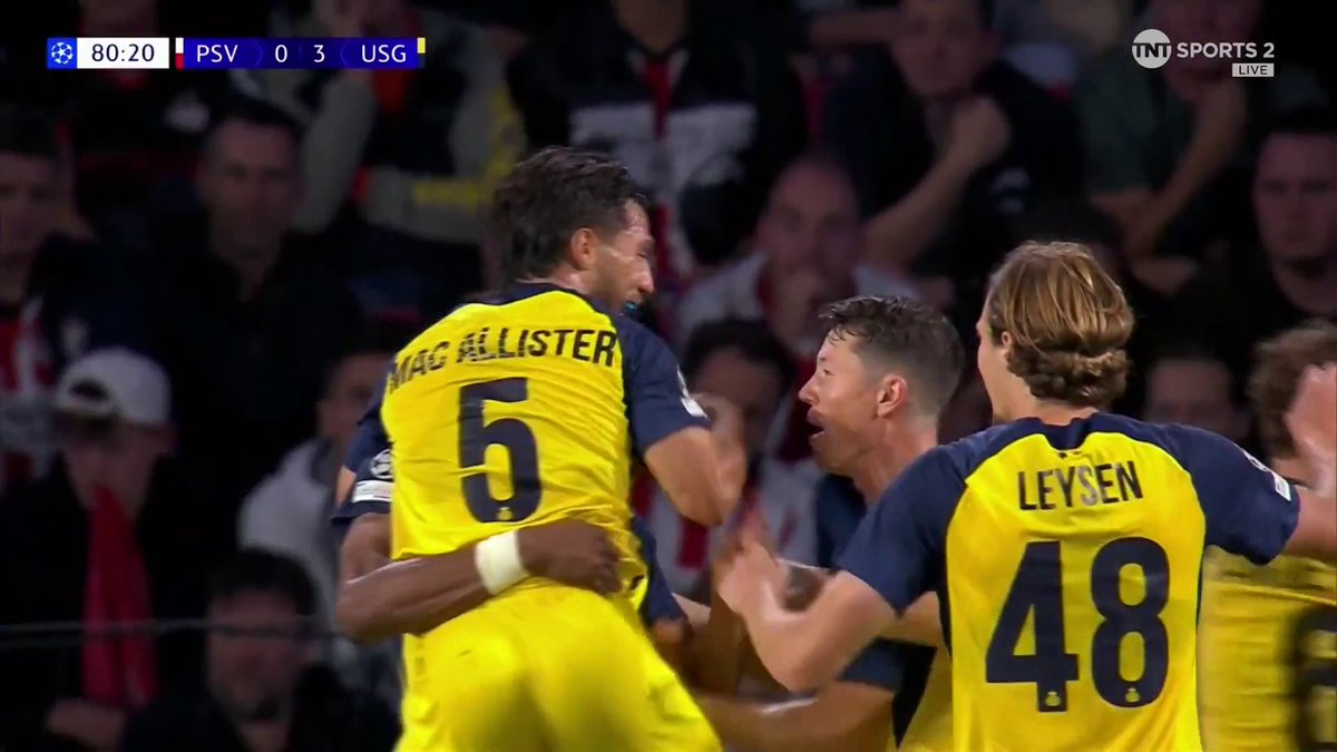 Union Saint-Gilloise seal a historic first Champions League victory! 🤩 Kevin Mac Allister makes it three for the debutants 👏 📺 TNT Sports & discovery+ UK