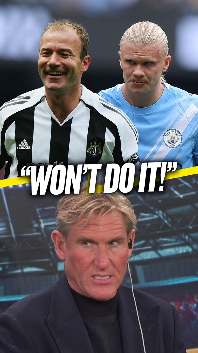 ⛔️ "Unless he stays at City for another five seasons, he won't [break it]!" 👋 "Other opportunities will come and he'll want to broaden his horizons!" Simon Jordan insists Haaland will leave #MCFC too early to break Shearer's PL goals record! ❌