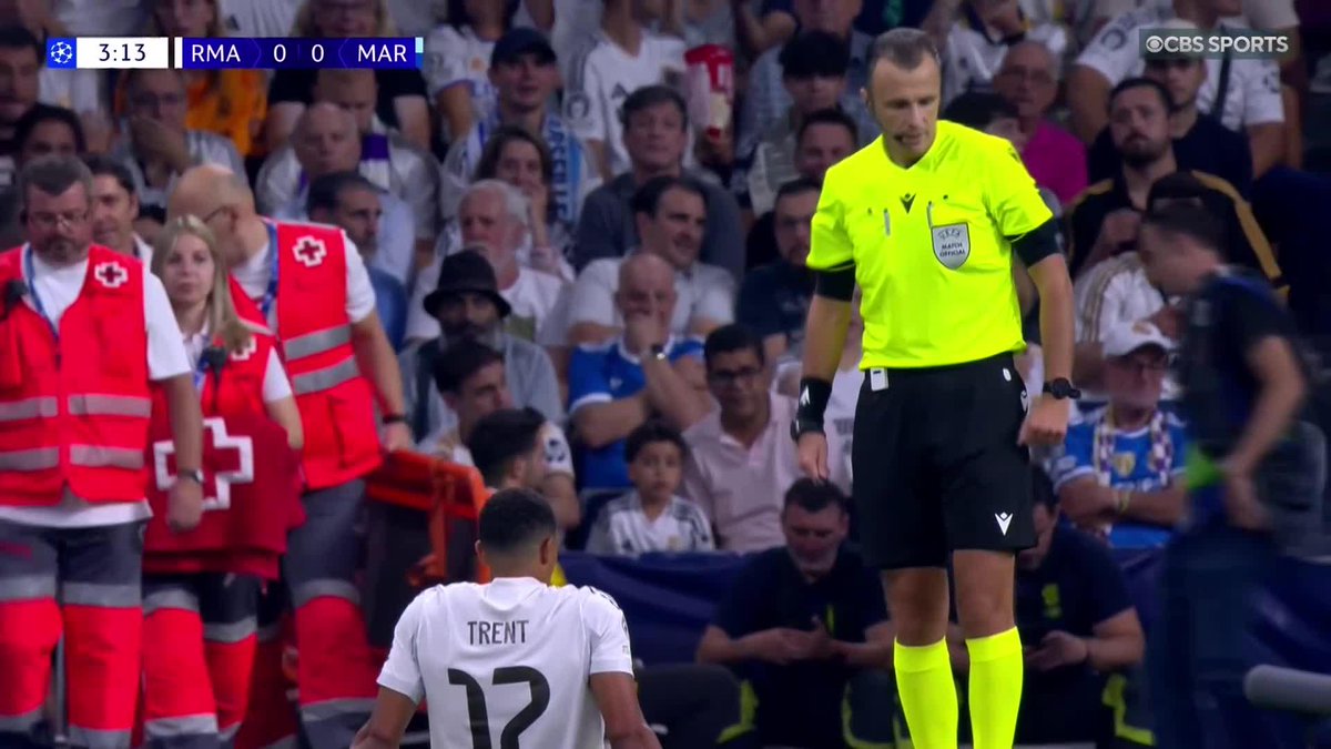 Trent Alexander-Arnold is replaced in under five minutes due to injury 🤕 Life at Real Madrid has not started how he would have liked 😓