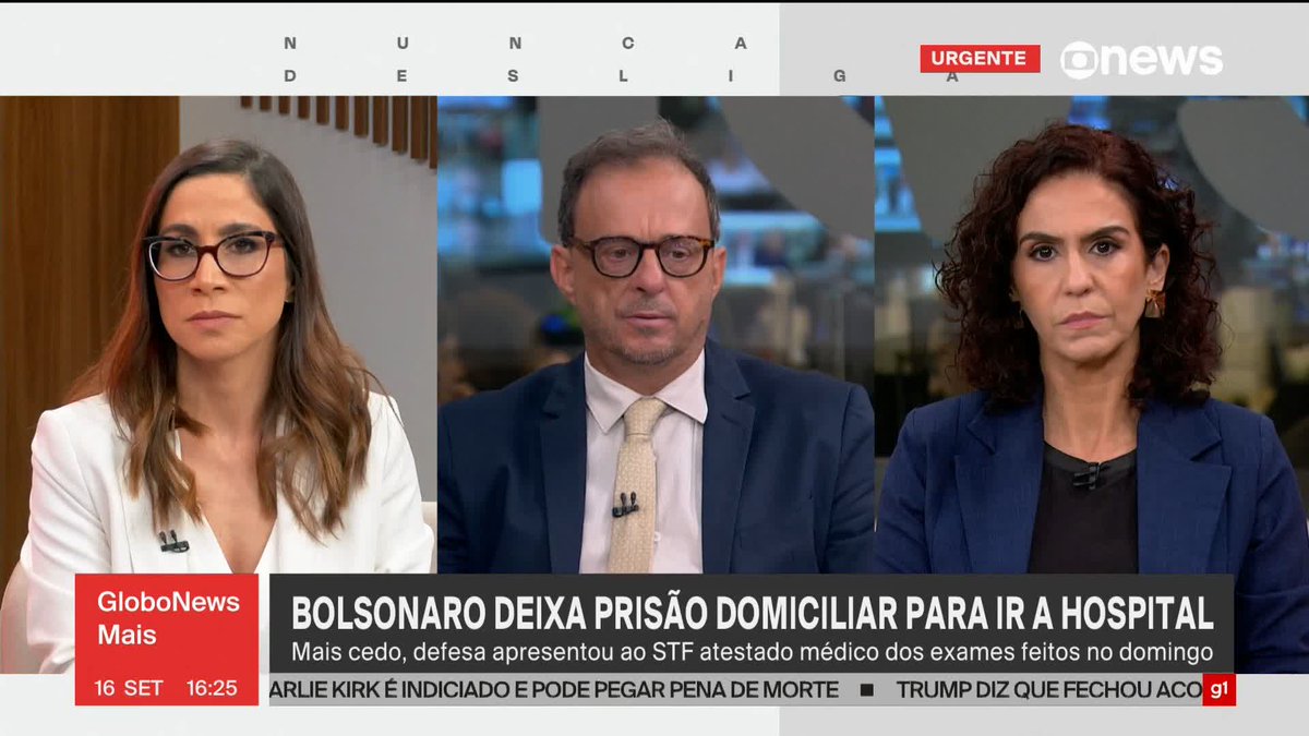 “Ouvindo pessoas próximas a Bolsonaro durante todo esse processo, eles comentavam essa história do soluço, e eu falei: ‘Soluço não é diafragma? Não é fácil de diagnosticar’, e eles disseram que não, que não tem esse diagnóstico, não seria do diafragma. Ou seja, é um problema que não tem uma causa, não descobrem a causa desses soluços, e esse seria o problema”, diz Octavio Guedes depois de o ex-presidente Jair Bolsonaro deixar a prisão domiciliar para ir a hospital por causa de uma crise de pressão, soluços e vômito. Assista ao #GloboNewsMais: #GloboNews
