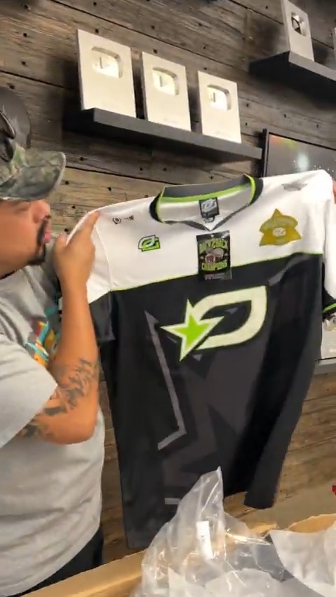 CHAMPIONSHIP WHITE JERSEYS Shipping next week 🔥 *not pre-scented with OpTic Shotzzy sweat 😅
