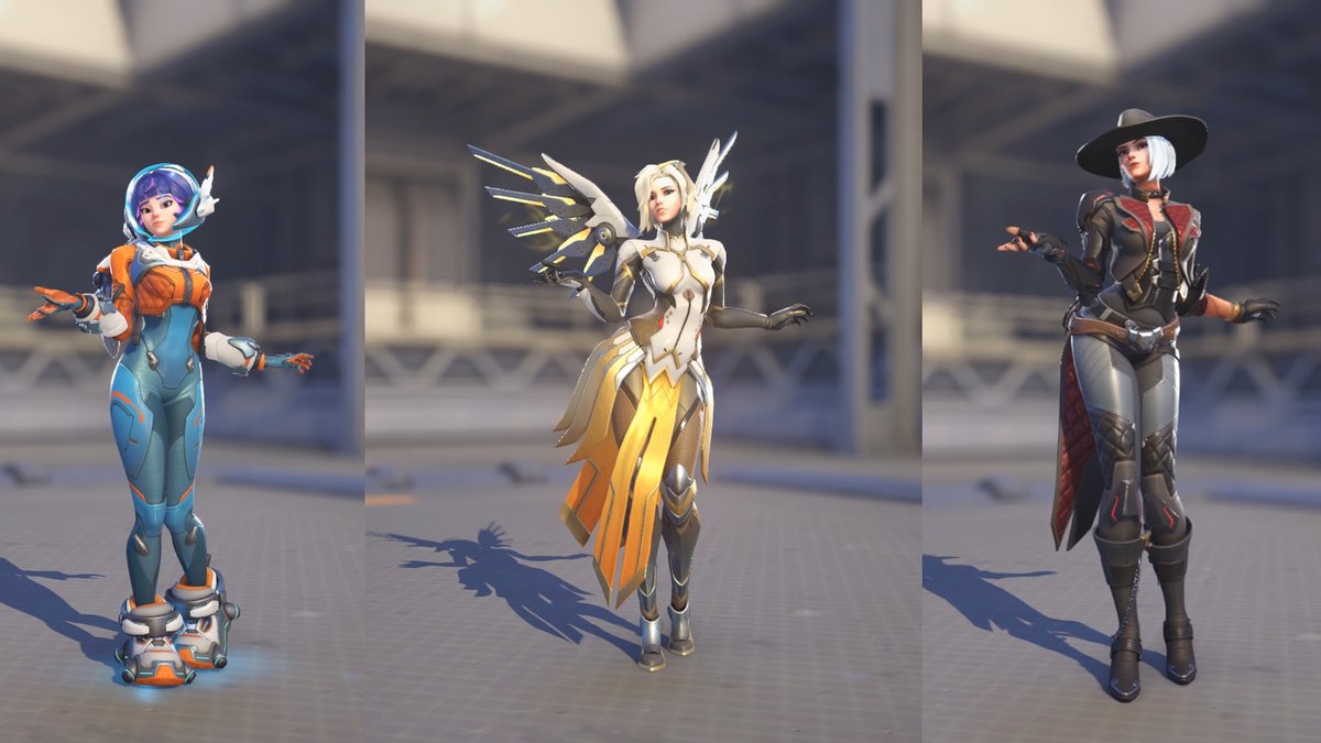 Overwatch 2 Juno, Mercy, Ashe, and Pharah Music Festival New Dance Emotes 💃 #Overwatch2