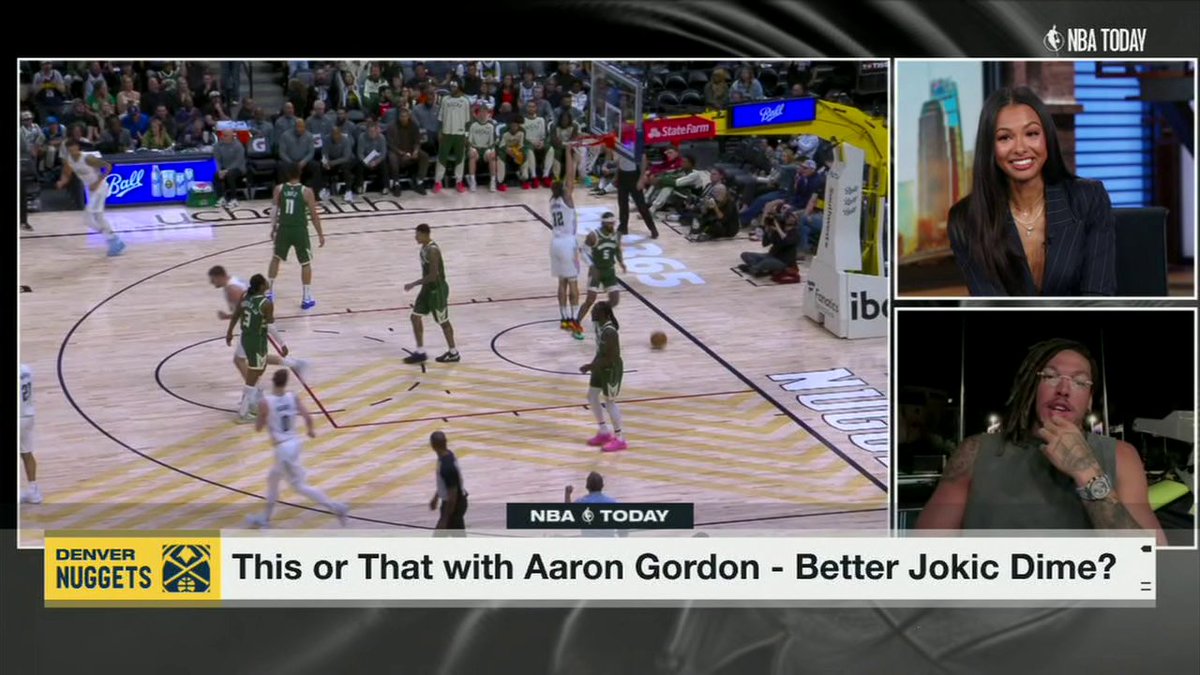Aaron Gordon plays "This or That?" deciding which of his plays he prefers 🔥 Malika Andrews