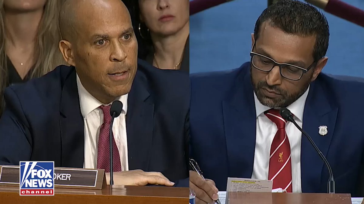 WATCH: FBI Director Kash Patel clashes with Dem Sen. Cory Booker in fiery exchange: PATEL: "That rant of false information does not bring this country together. If you wanna work on bringing this country — It's my time, not yours..." BOOKER: "Sir, you don't tell me my time is over ... You can't lecture me..." PATEL: "But you can tell me when my time's over? I'm not going anywhere."