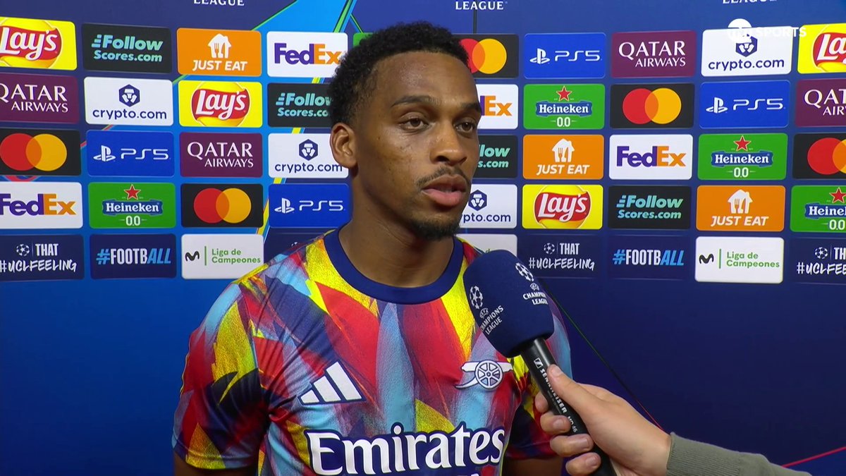 Jurrien Timber on Mosquera: "It looks so easy for him, winning his duels, and on ball as well. It's great to have him next to me." [TNT]
