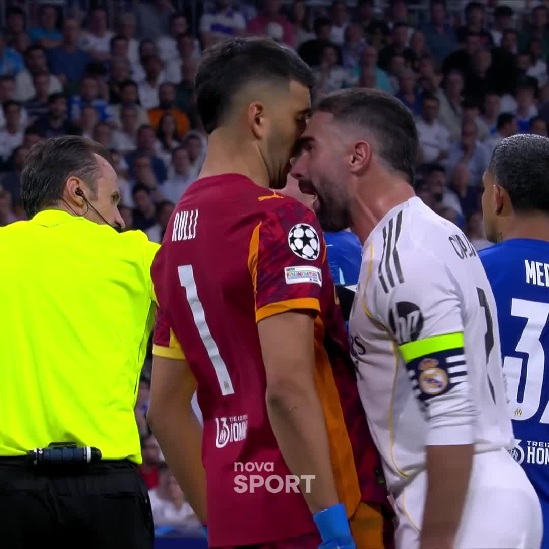 Červená karta pro Carvajala ano, nebo ne? 🟥 Podělte se s námi v komentářích o názory. 👇 #NovaSport | #UCL