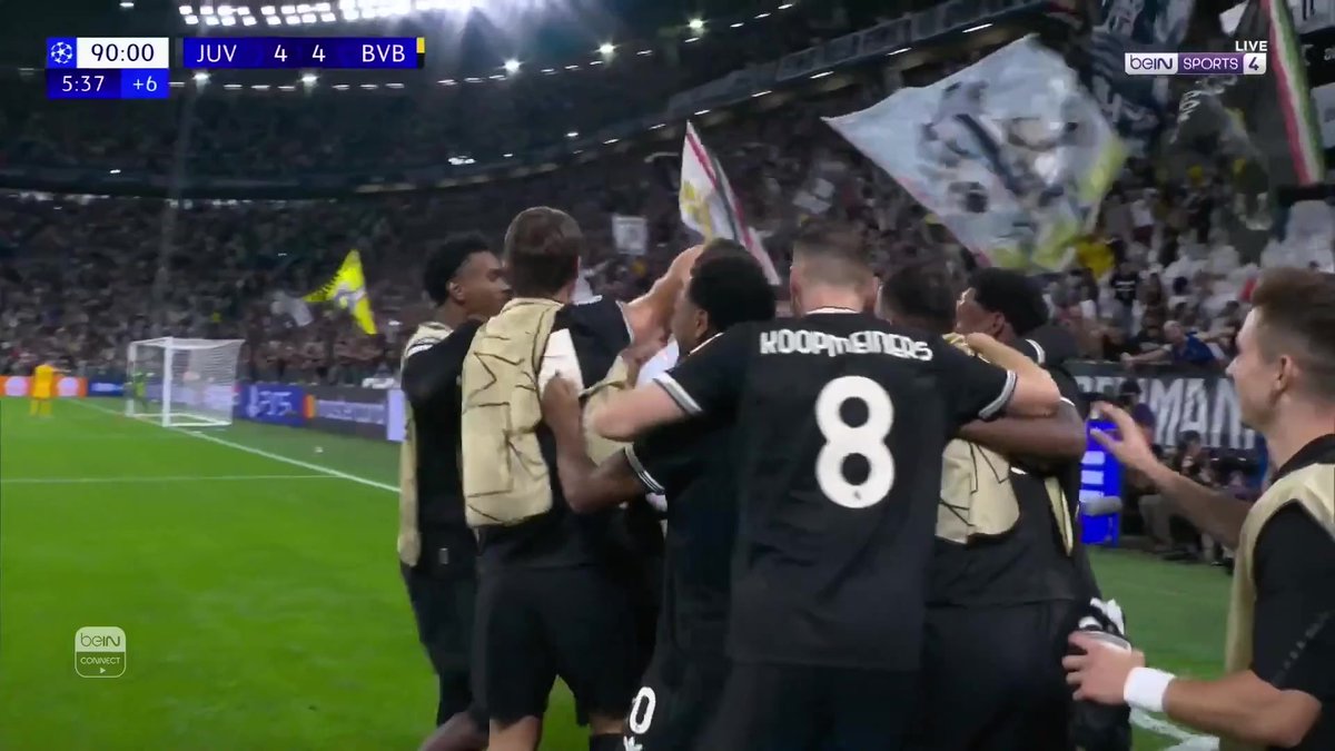 🔥 يوفنتوس يعادل النتيجة 4-4 في اللحظات الأخيرة أمام بوروسيا دورتموند! 😱⚽ 📦 اشترك الآن ولا تفوّت المتعة والإثارة👇 🔗 📱 #دوري_أبطال_أوروبا #يوفنتوس_دورتموند