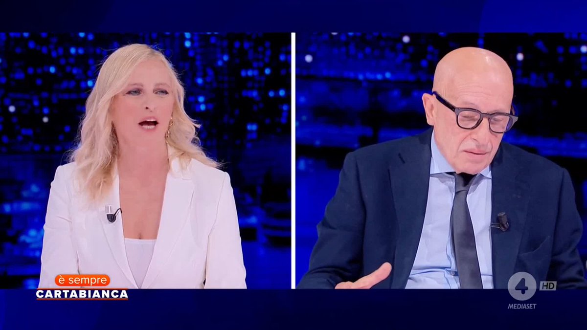 "Abbiamo lezioni di pacifismo dal direttore Sallusti che ha scritto che Bella Ciao, la canzone che ha sempre celebrato la democrazia, è in realtà la canzone che uccide" Luisella Costamagna è ospite a #ÈsempreCartabianca