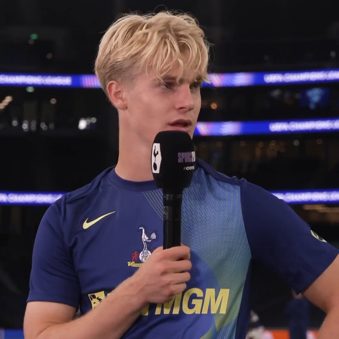“It's been a dream since I was a young kid.” 🤩 Lucas Bergvall speaks after winning Player of the Match on his Champions League debut 💬