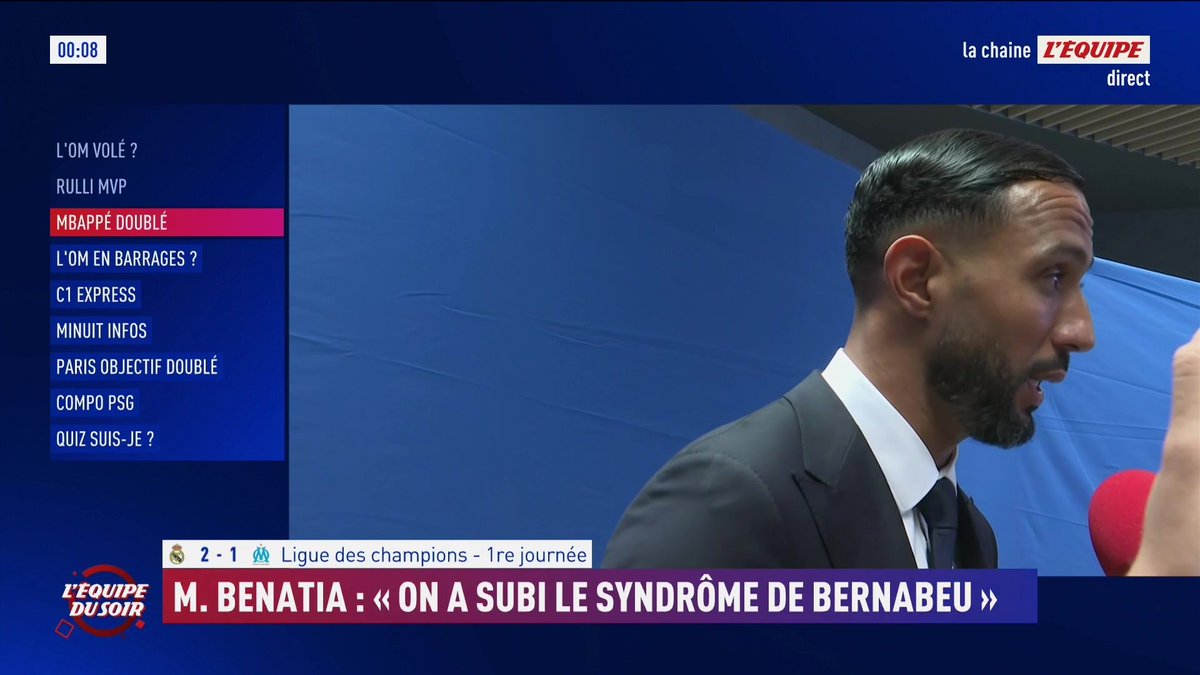 ๐จ Medhi Benatia ๐ฒ๐ฆ trรจs respectueux envers le Real mais avec des regrets ce soir : ยซ ๐โ๐๐ฆ๐ง ๐จ๐ก ๐ฃ๐๐ง๐๐ง ๐ฃ๐๐จ ๐๐จ๐ฅ, ๐๐ ๐ฉ๐๐๐ฆ ๐ฃ๐๐ฆ ๐๐๐ฅ๐ ๐ค๐จ๐ ๐โ๐๐ฆ๐ง ๐จ๐ก ๐ฃ๐ฬ๐ก๐ข ๐๐ ๐๐๐๐ก๐ฬโฆ Mais cโest trop dur. Je peux me tromper. ยป ๐ฃ๏ธ