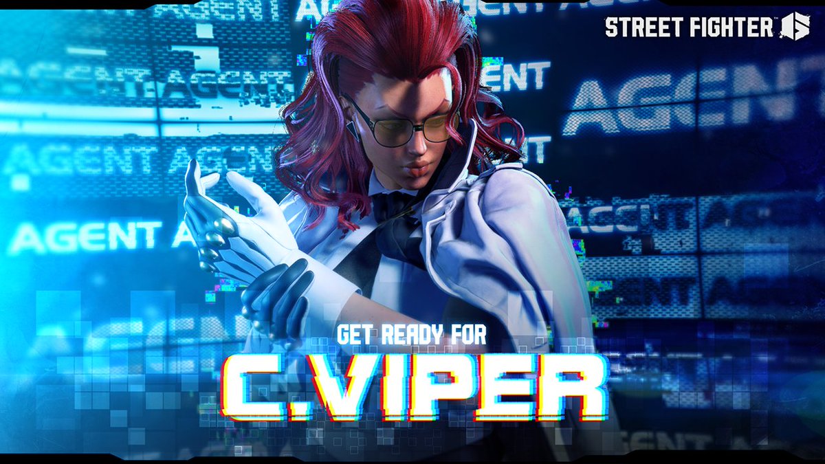 #スト6 #Cヴァイパー の参戦をお祝して🎉 ファイティングパス「Get Ready for C.ヴァイパー！」ご紹介👏 プレミアム報酬では「ファイティンググラウンド」で使用可能な ☑キャミィとガイルの新しいEXカラー ☑ベガとジュリの新しい乱入ビジュアル など盛りだくさん‼