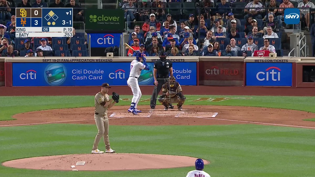 BATY BOMB! The Mets have scored 5 first inning runs!