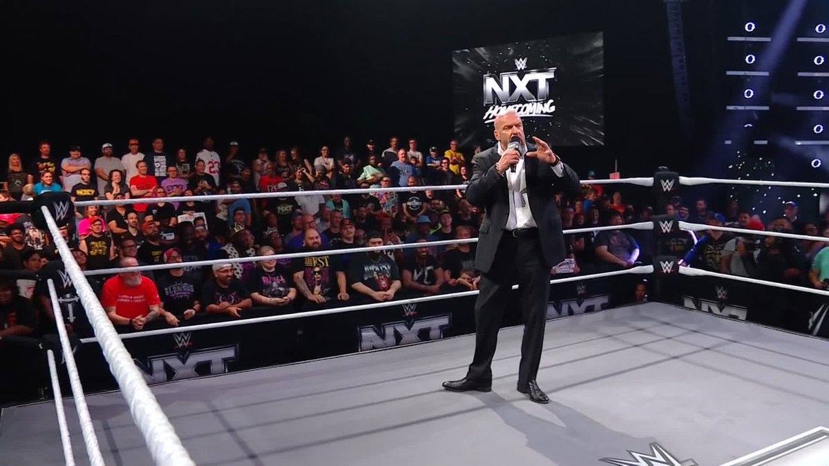"You are why NXT is stronger than ever." Triple H is kicking off NXT Homecoming with a message to the fans! 🙌