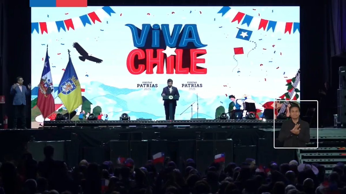 🇨🇱 Las décimas del Presidente Gabriel Boric en la inauguración de las Fondas del Parque O'Higgins. #FiestasPatrias