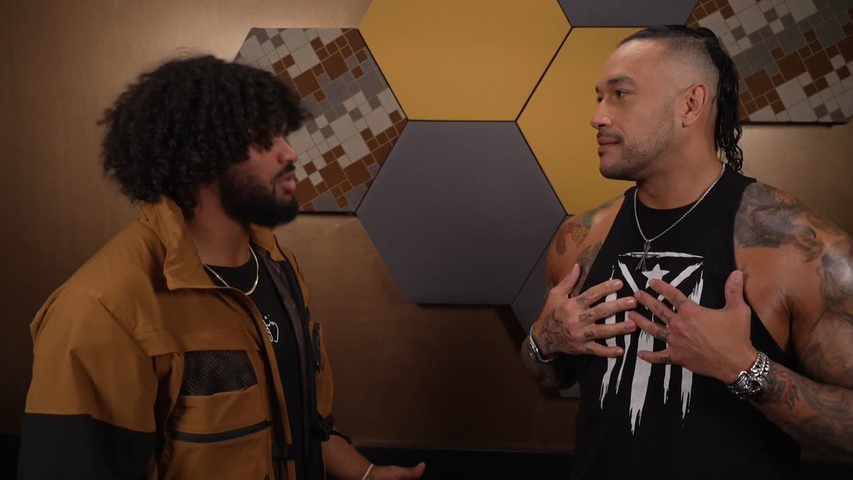 Thank you Damian Priest! 🙌 Damian Priest just gave an all-time pump-up speech to Tavion Heights WWE and let him know he's got a North American Title Match at No Mercy!!