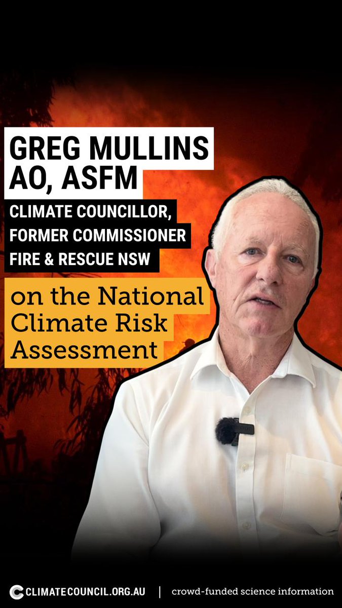 “The findings are stark, too confronting to ignore.” This is what Climate Councillor & Fmr Commissioner Fire & Rescue NSW Greg Mullins AO, ASFM has to say about the National Climate Risk Assessment. Today’s choices will shape the world we will live in for decades to come.