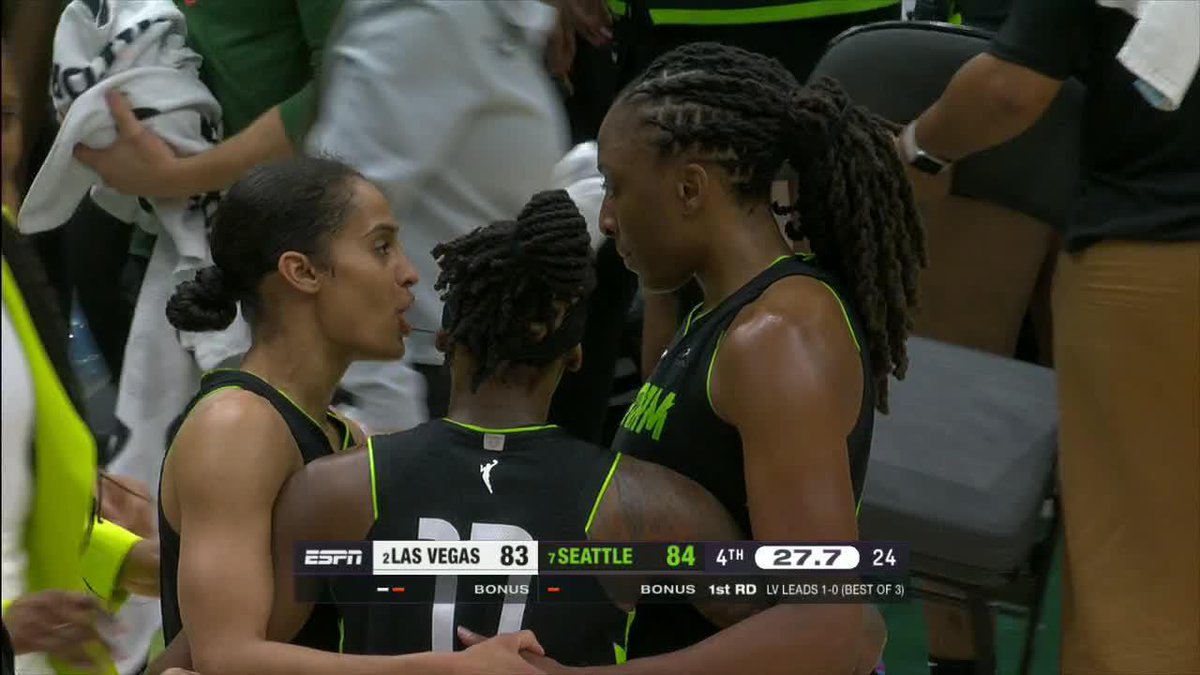 “We had a really tough August … We were actually training a muscle that you need in the postseason.” 🗣️ Nneka and the Storm force a Game 3 🔥