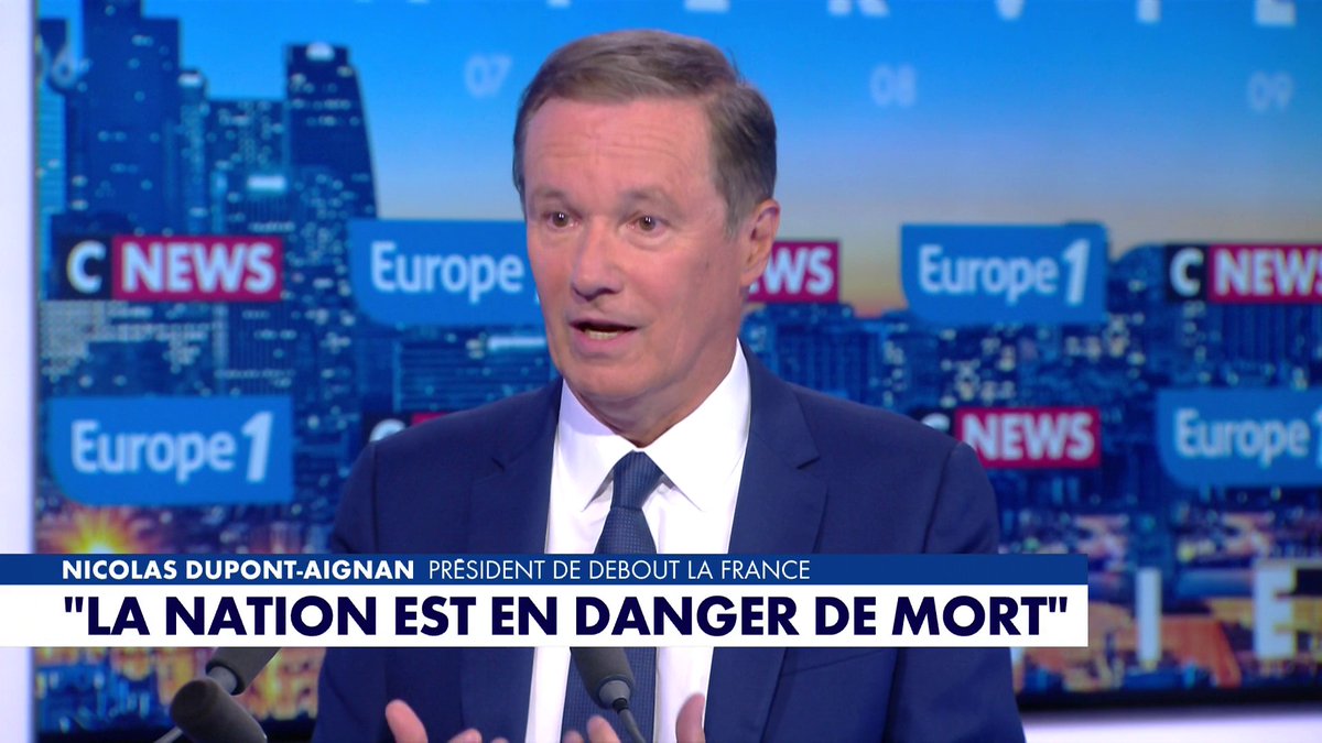 🔴🇫🇷 ALERTE VIDÉO | Nicolas Dupont Aignan : "Quand la Nation est en danger de mort, la responsabilité des parlementaires est de lancer la destitution" du président Macron. Que pensez-vous de cette affirmation ?