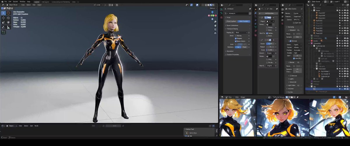 👀 A little teaser for builders… The Tutorial Agent 3D model is complete and ready to enter your games 🎮✨ 📦 Specs: • 18k polygons • 9× 4K textures (Albedo, Roughness, Metallic, Normal, Emission, Opacity, Coat Weight, Coat Roughness, Coat Color) • Full rig for animations Soon, you’ll be able to integrate Tutorial Agent across Web3 worlds and beyond 🚀 Shout out to Sintelaris for the model!