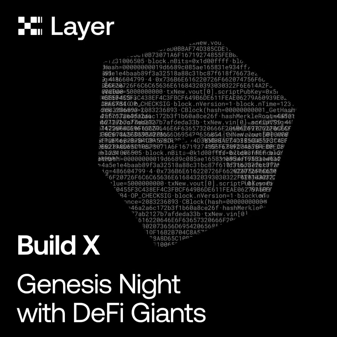 Singapore, get ready. The New Money Chain is landing 🌆 Join our launch party - Build X: Genesis Night with DeFi Giants, on Oct 2. Limited spots, secure your seat today: