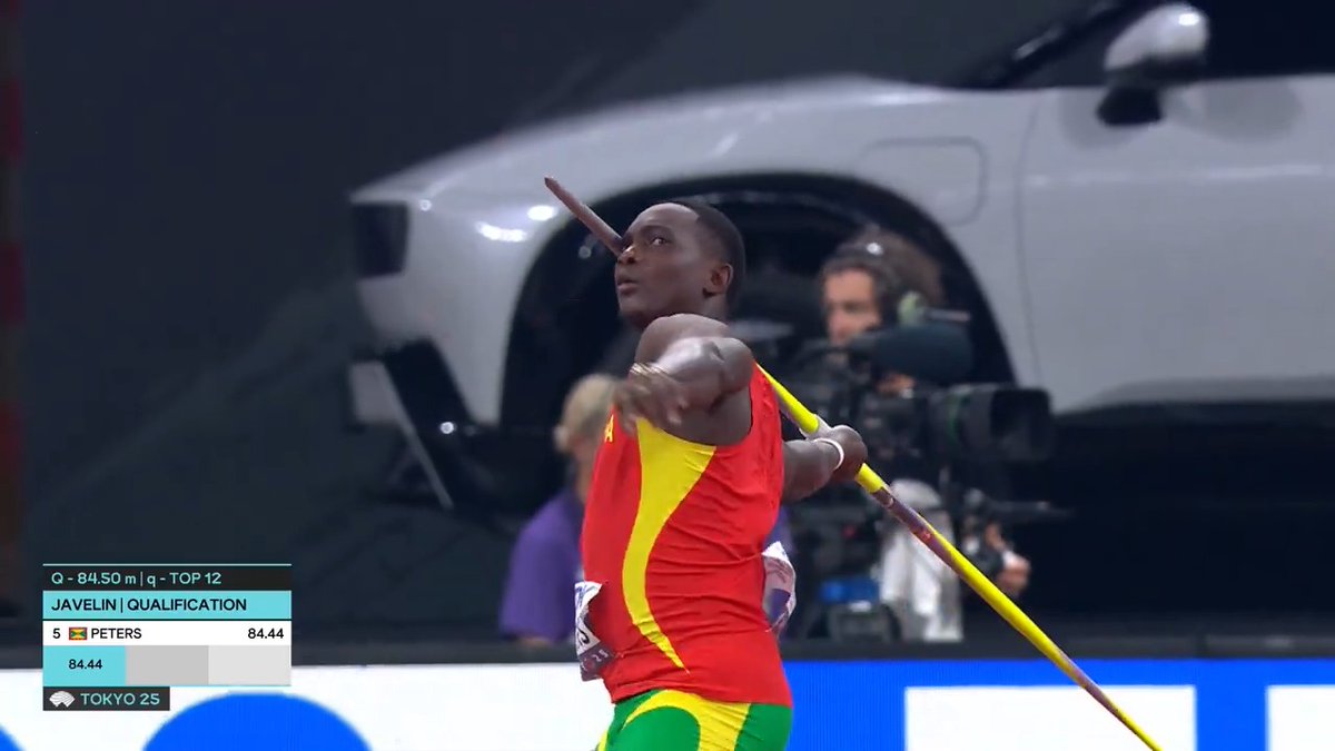 【東京世界陸上】 ▶️男子やり投 予選B '19 '22 世界陸上🥇 🇬🇩ピータース 選手 脅威のビッグスロー‼️ 89m53 決勝進出！！！ 決勝は 18日(木)19時23分頃〜 📺TBS系 生中継 ⚡️TVerでは放送同時 &amp; 全49種目LIVE配信⚡