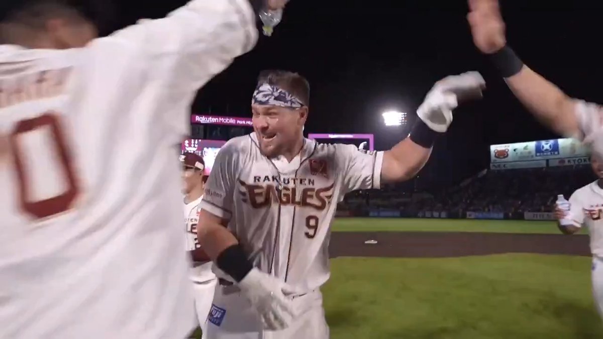 2試合連続の劇的展開！！🙌 東北楽天 ボイト 選手のセンターの頭を超えるサヨナラタイムリー‼️ ✨ 👇ライブ配信はこちら