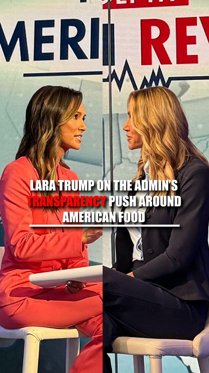 .Lara Trump says the Trump administration is taking steps to increase transparency around American food. Watch "Fox Business In Depth: America’s Health Revival" hosted by Lydia S. Hu tonight at 8p ET to hear more from Lara.
