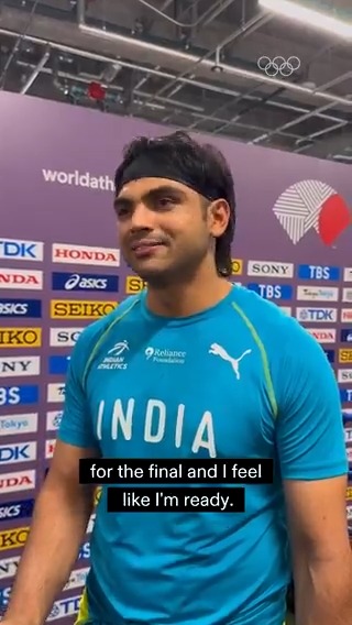 Neeraj Chopra is all ready for the Finals! 💪