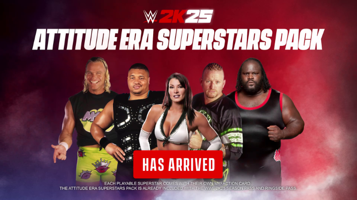 D’Lo’s shaking heads, the Outlaws are stirring trouble, Victoria’s dropping Widows’ Peaks, and Mark Henry’s handing out pain. 💪 The Attitude Era Superstars Pack is Available today! #WWE2K25