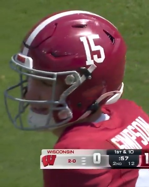 Ty Simpson was DEALIN' versus Wisconsin ☄️🎯 Alabama Football x #SECFB