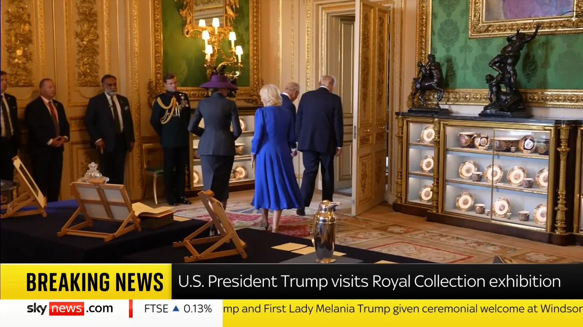 The Prince and Princess of Wales join US Secretary of State Marco Rubio on a visit to the Royal Collection exhibition. 📺 Sky 501, Virgin 602, Freeview 233 and YouTube