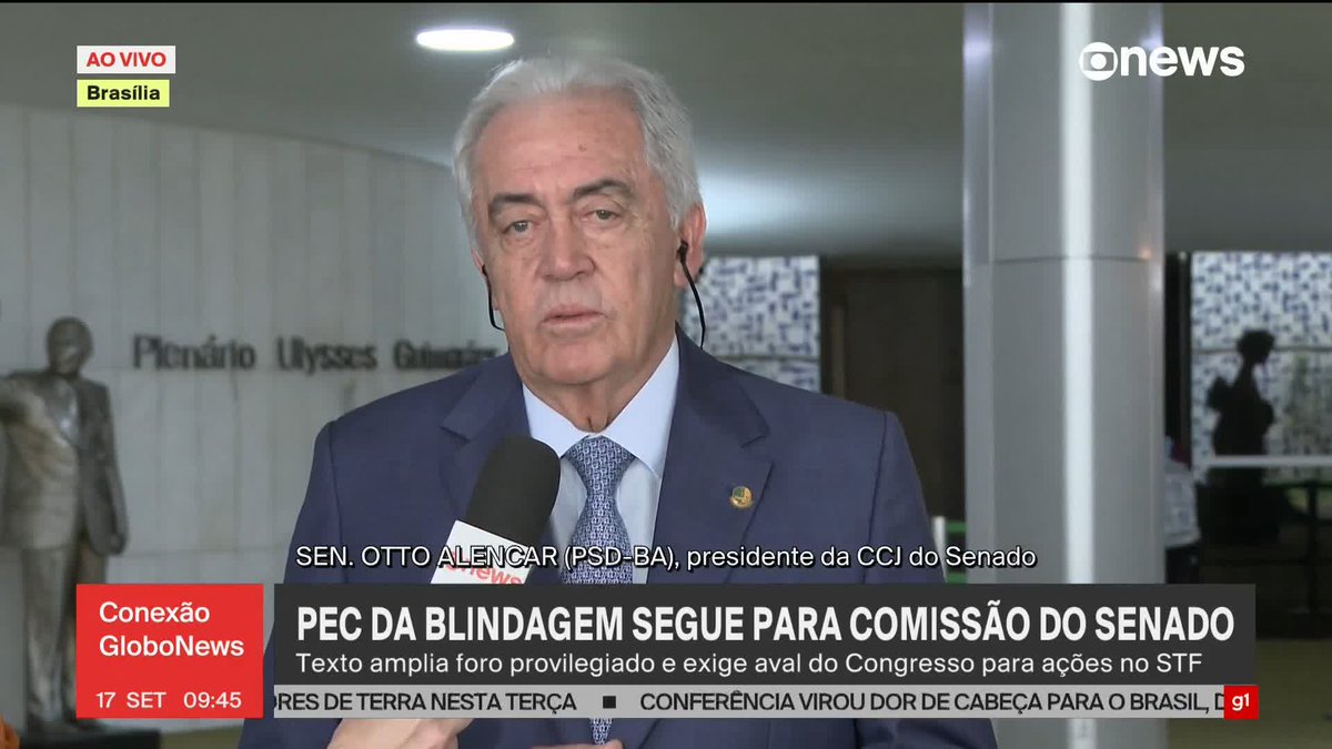 O senador Otto Alencar, presidente da CCJ do senado, deixou claro que a PEC DA IMPUNIDADE não passará pela comissão e que no plenário do senado dificilmente seria aprovada. Resistiremos a esse absurdo e a população está conosco!