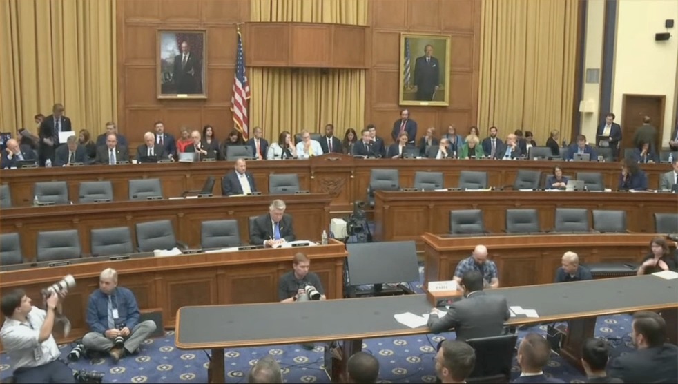 Rep. Raskin plays clips of Kash Patel calling to release the Epstein files and claiming the files are 'under the direct control of the FBI Director'